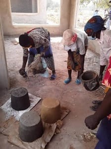 Shows women capacitated socially By MIRS on environmental protection issues and fuel efficient stoves making.